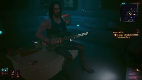 "Johnny Silverhand Playing The Guitar..."