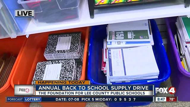 Annual Back to School Supply Drive underway in Lee County