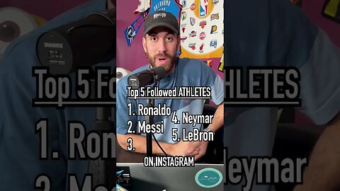 Guessing the TOP 5 MOST FOLLOWED ATHLETES on Instagram!! #shorts