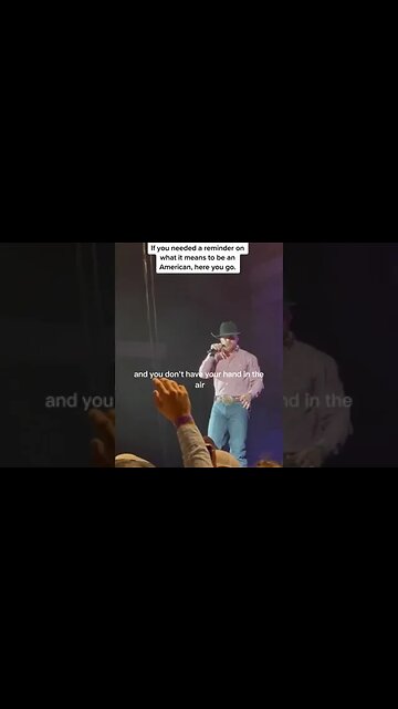 Country Singer Cody Johnson delivers a speech during a concert that will give you goosebumps!