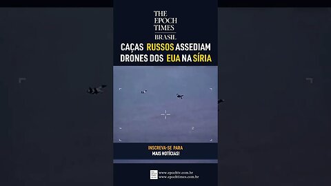 Caças russos assediam drones americanos sobre a Síria #russia #siria #eua #shorts #noticias