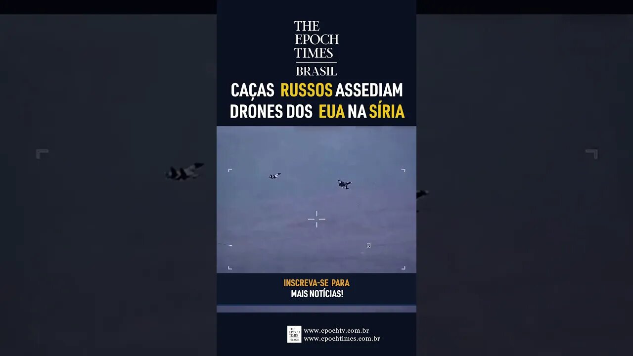 Caças russos assediam drones americanos sobre a Síria #russia #siria #eua #shorts #noticias