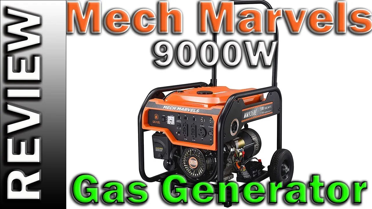 Mech Marvels 9000 Watt Portable Power Generator with Electric Start, CARB Compliant MM9350E