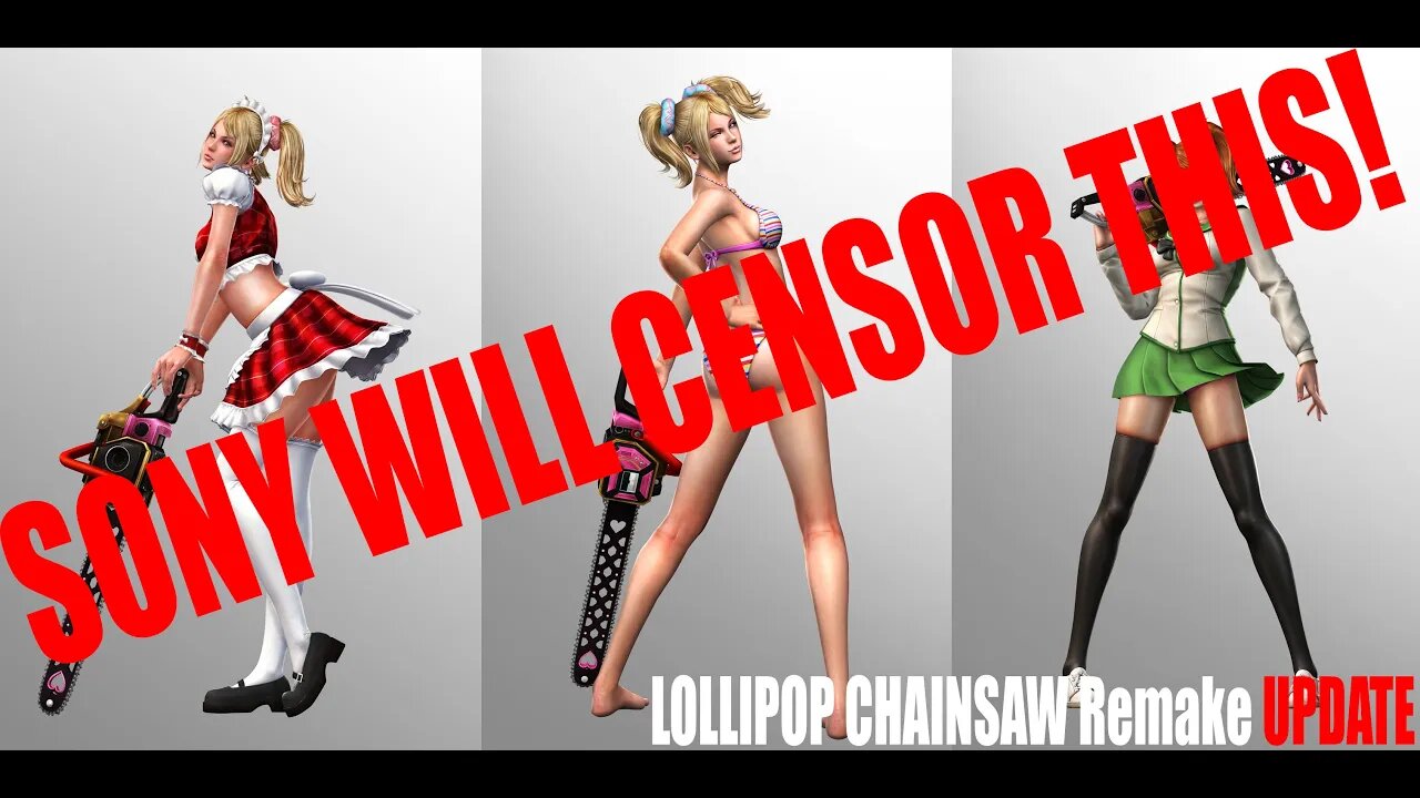 Sony will Censor the Lollipop Chainsaw Remake?!? Lollipop Chainsaw Remake Update!