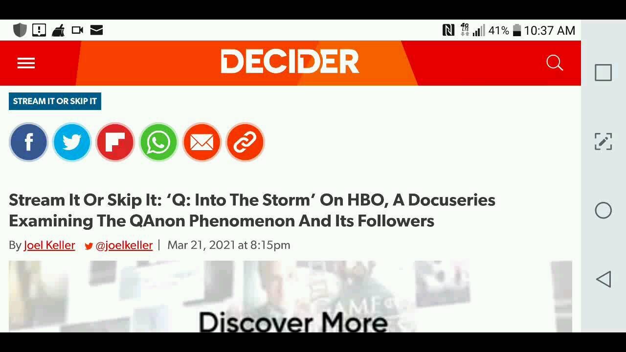 Reviewing a Review of the HBO QAnon Docuseries...