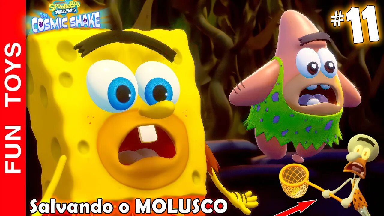 Bob Esponja: The Cosmic Shake #11 - Viramos HOMENS DA CAVERNA no NOVO MUNDO que entramos!