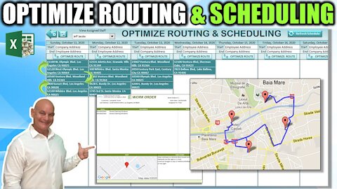 How To Optimize Routes AND Schedule Jobs or Deliveries In Excel in ONE CLICK [PLUS FREE DOWNLOAD]