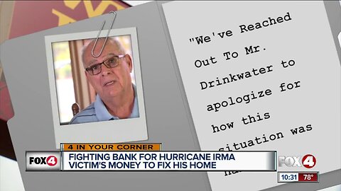 Fox 4 battles a bank for a hurricane Irma victim