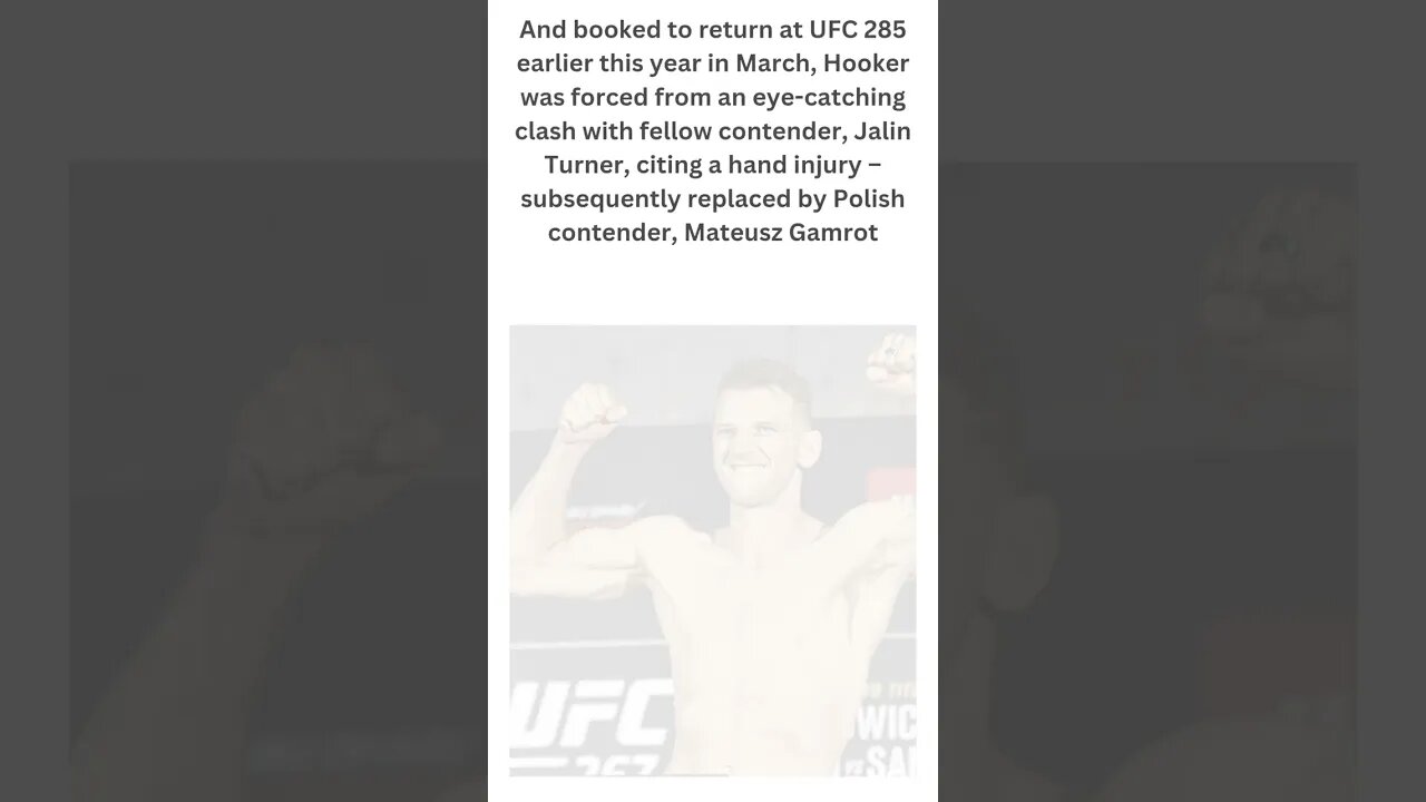 Dan Hooker mocks the BMF championship ahead of his UFC 290 return. #shorts