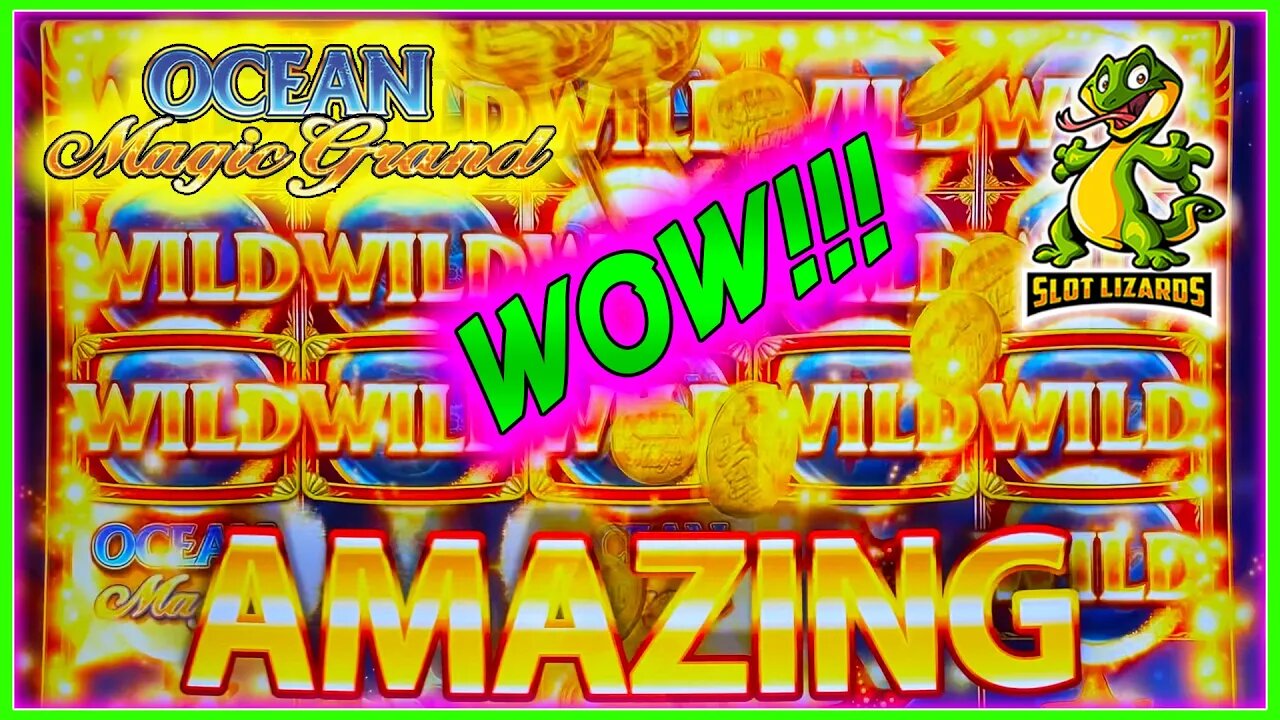 IN DEEP WITH BUBBLE MADNESS BIG WIN! Ocean Magic Grand Slot by IGT