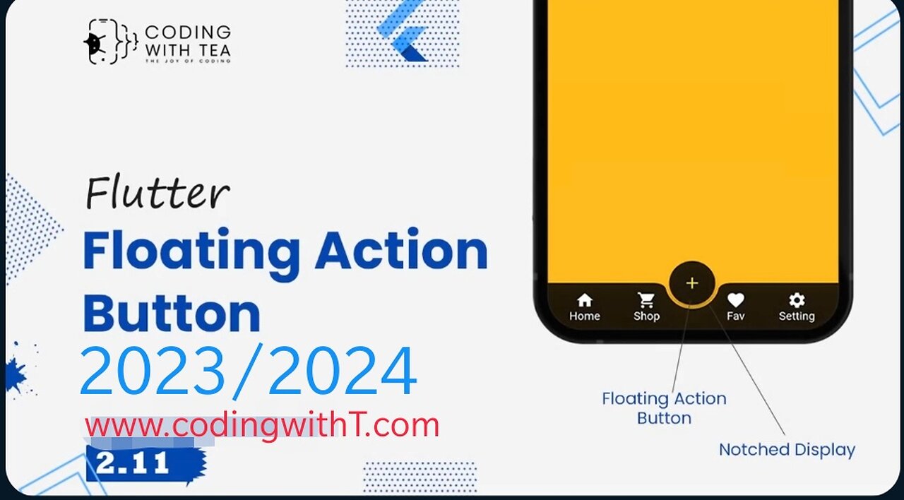 2.11 - Floating Action Button - Flutter tutorial for beginners 2024_2025