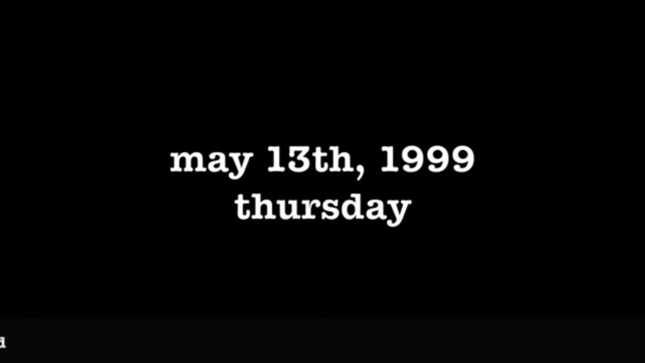 YEAR 17 [0023] MAY 13TH, 1999 - THURSDAY [#thetuesdayjournals #thebac #thepoetbac]