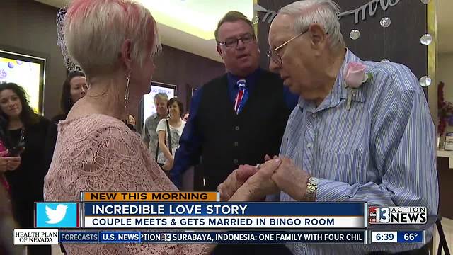 Widowers get married at after meeting while playing bingo