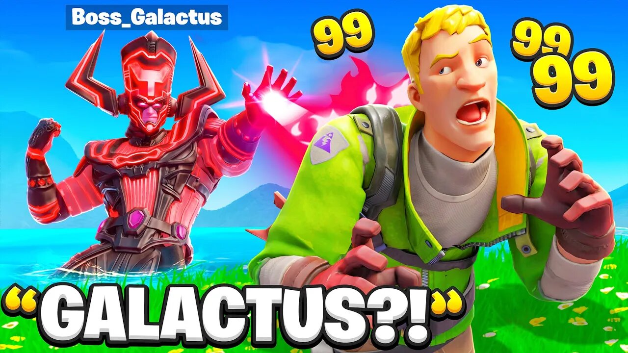 I Pretended To Be BOSS Galactus In Fortnite