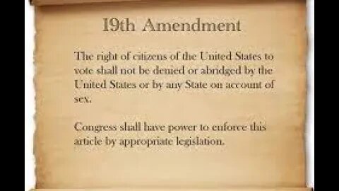 The 19th Amendment