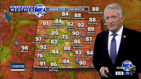 Fine fall feel to the forecast across Colorado - but not for long!