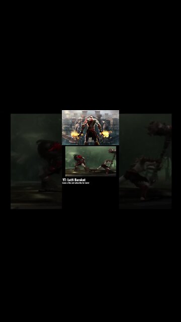 Kratos vs Barbarian King QTE Fight #gaming #godofwar #shorts