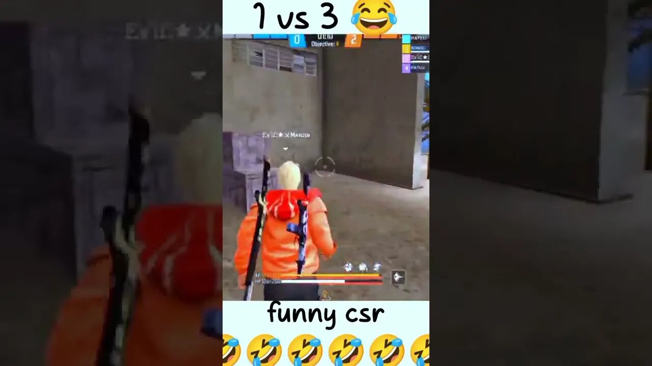 funny csr 1v3🤣wait for Alexa😂#freefire#shorts#youtube#funny#funnyvideo#funnyvideo#clutch#funnyshorts