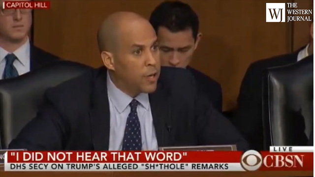 Corey Booker Yells at DHS Secretary, Claims Trump Triggered 'Tears of Rage' (C)