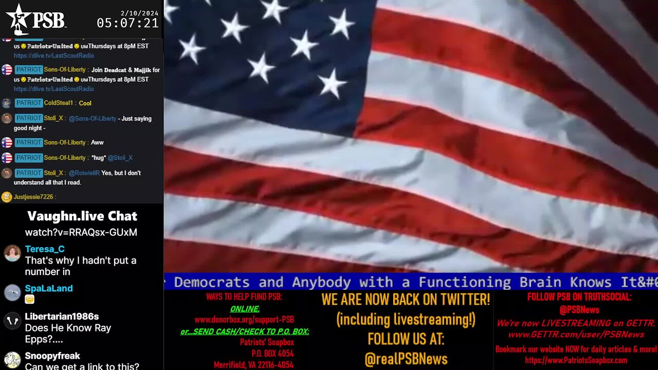 2024-02-10 05:00 EST - Patriots Rising: with Q Trooper & Majjik