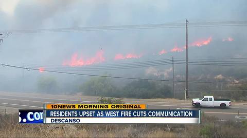 Descanso residents demand answers after West Fire cuts wireless service