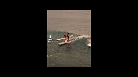 Girl surfing