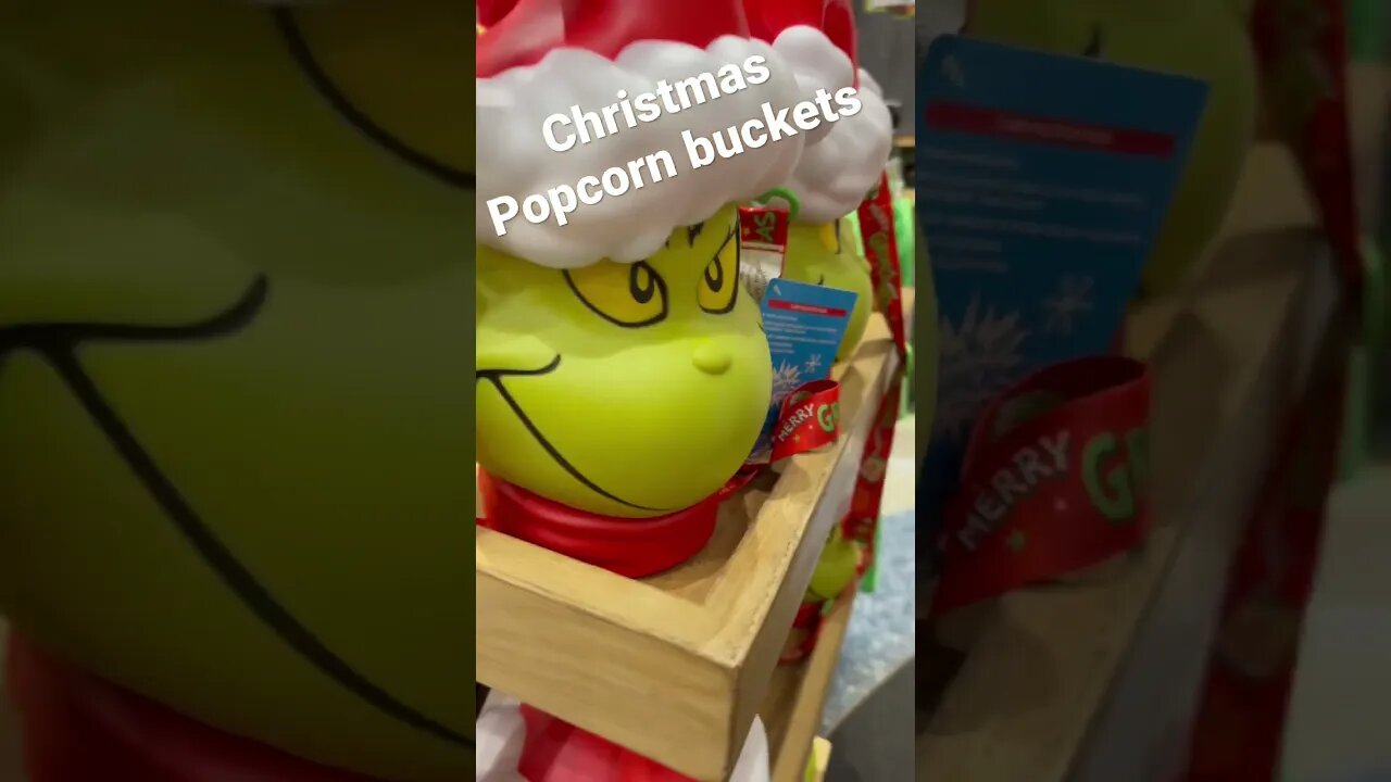 Christmas Popcorn Buckets at Universal Studios