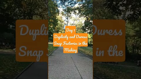 Made to Believe I'd be Murdered, Day 1