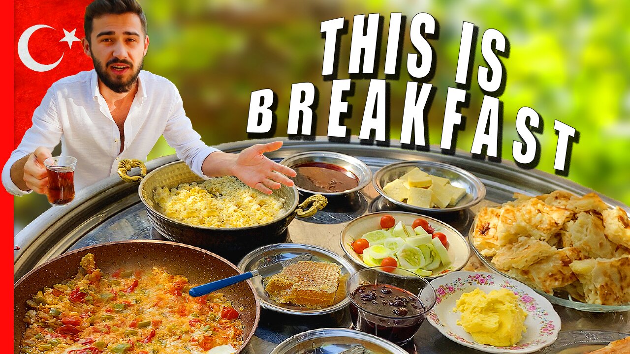 UNSEEN! Best Breakfast In The World - Turkish Village Breakfast