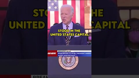 Biden 💤 refers to the VP as "President Harris"