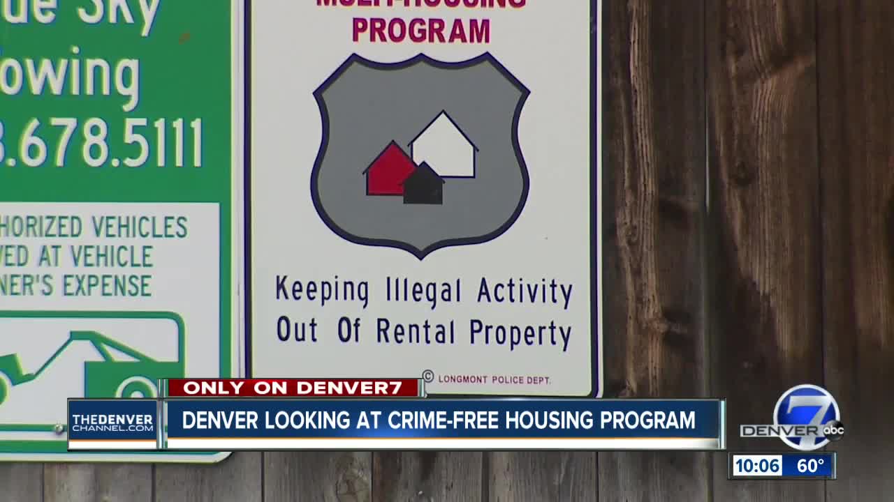 Denver police consider bringing controversial crime-free housing program to rental properties in the city