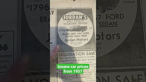 Car prices in 1957 were insane!