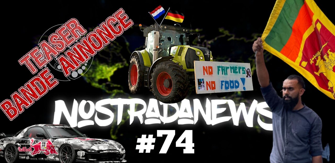 TEASER NostradaNews #74 Live Youtube exceptionnellement dimanche 10h AM au Québec 16h PM en France