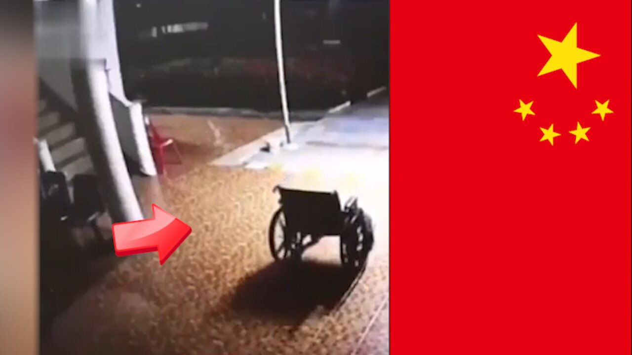 A wheelchair moves by itself in a hospital in China when no one is supposed to be there [Ghost]