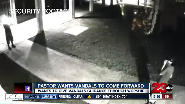 Bakersfield pastor gives church vandals a second chance