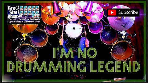 No Drumming Legend7/8 * Mirrored Kit Minute: Linear Squared * Larry London