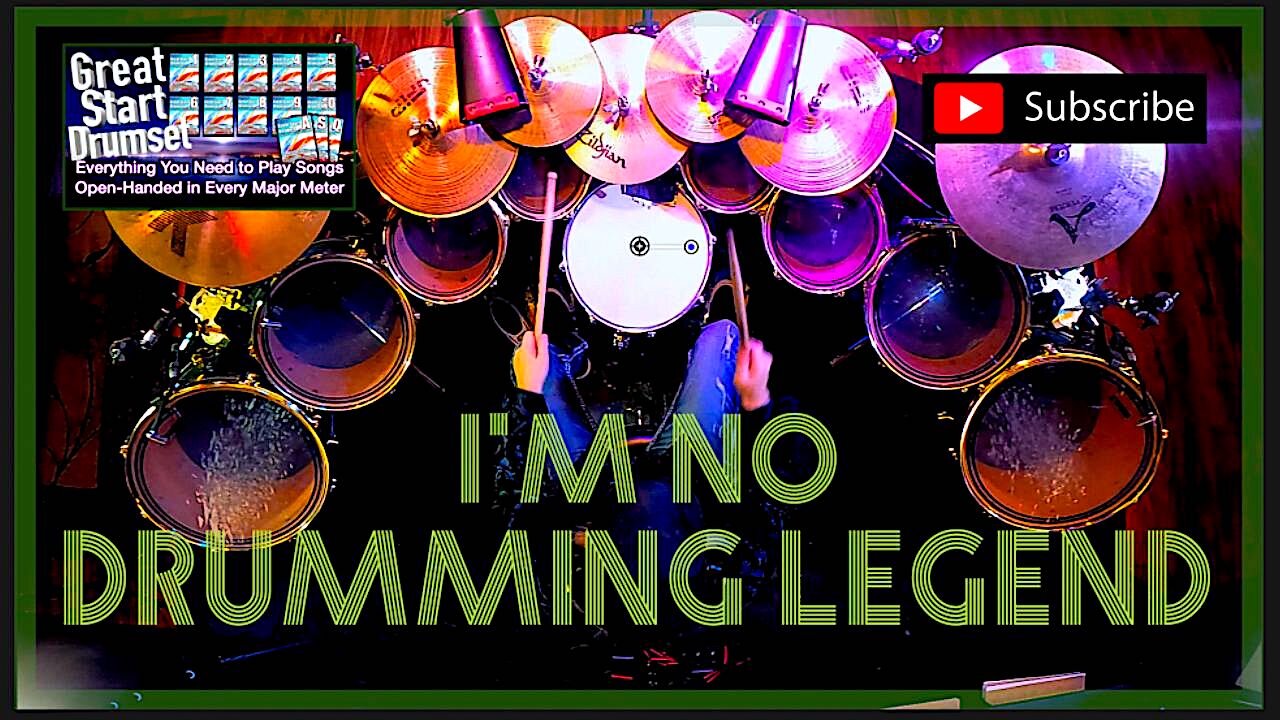 No Drumming Legend7/8 * Mirrored Kit Minute: Linear Squared * Larry London
