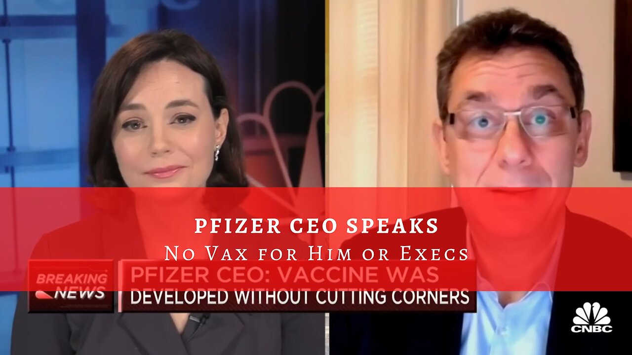 Pfizer CEO Speaks on Their Vaccine