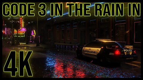 Driving Code 3 In The Rain In 4K @ 60fps | GTA V | Ep. #1