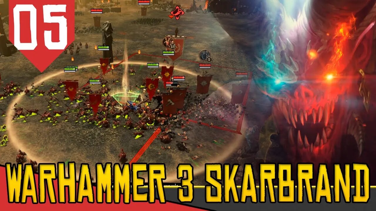 Demônios vs Humanos - Total War Warhammer 3 Skarbrand #05 [Série Gameplay Português PT-BR]