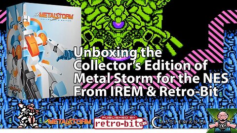 Unboxing the Collector's Edition of Metal Storm from IREM & Retro Bit For the NES