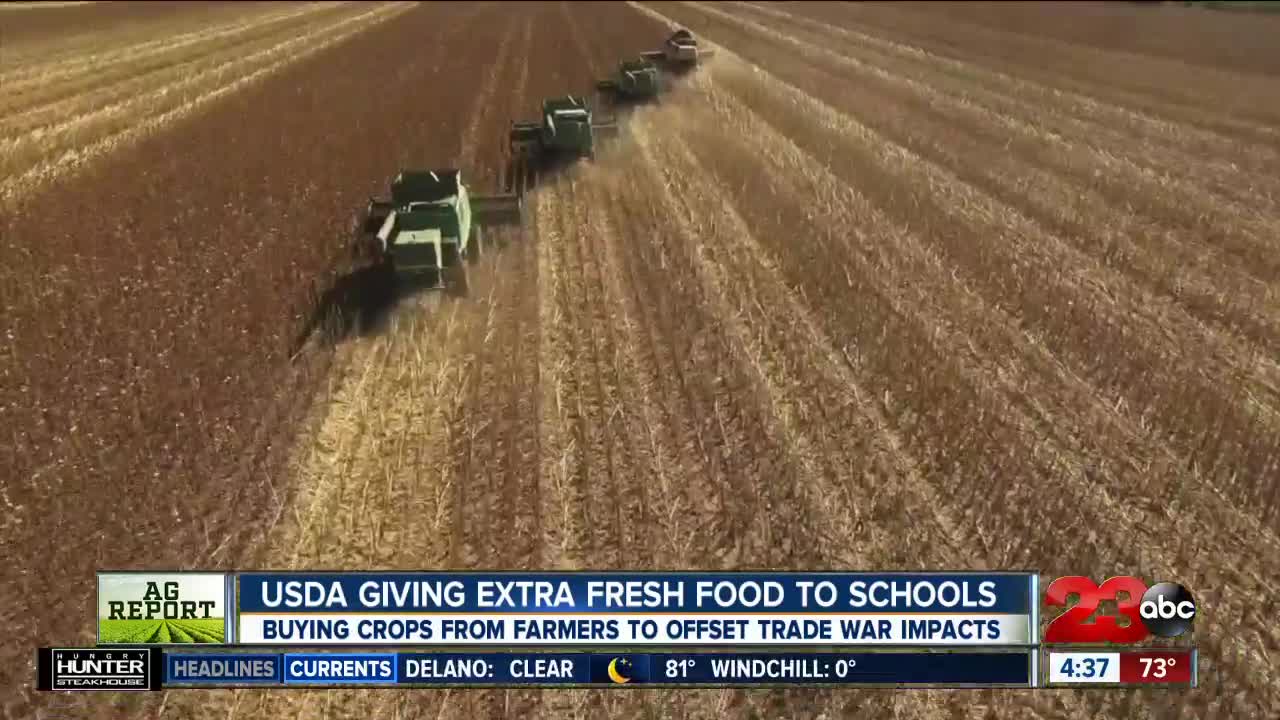 Ag Report: Climate change could lead to less food, and China trade war is benefitting schools