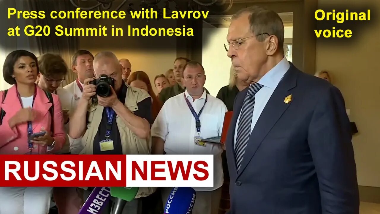 Press conference with Lavrov at G20 summit in Indonesia | Bali, Russia. United States, Ukraine. RU