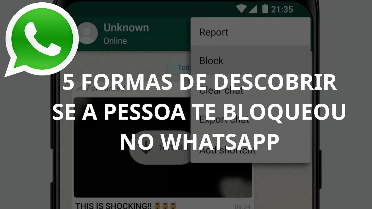 Fui bloqueado? 5 Maneiras de descobrir se você foi bloqueado no whatsapp - A Ultima me impressionou!