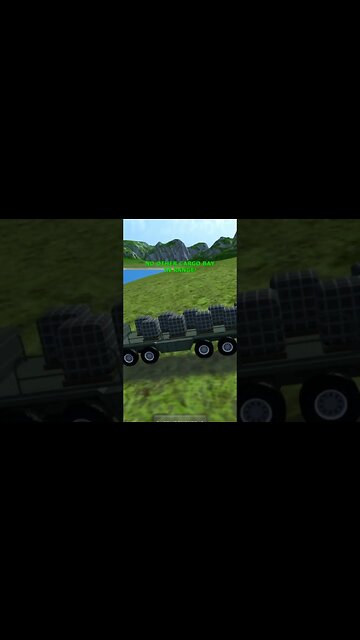 Sinking Flatbed Truck into the Water | Turboprop Flight Simulator #shorts