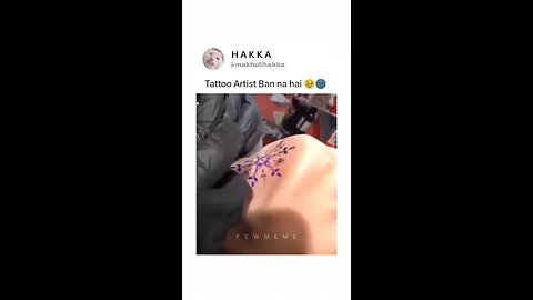 Mujhe bi Tatto Artist banna hai 😂.....