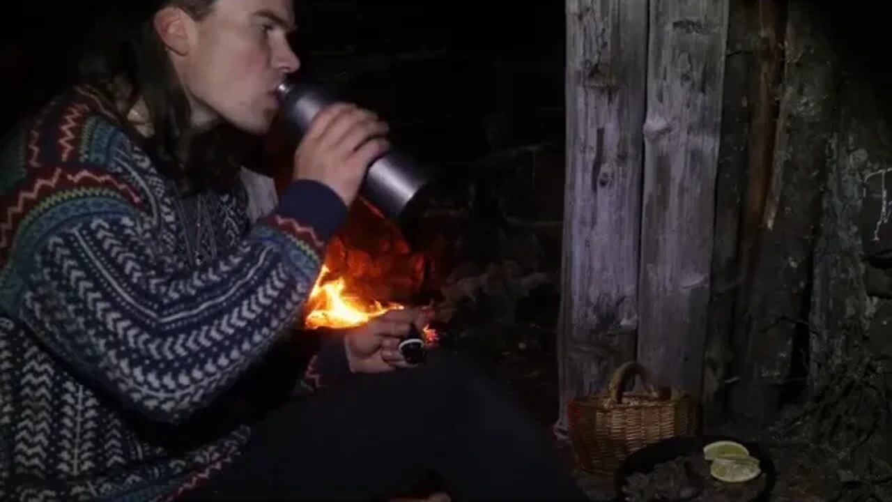 🌧️Camping in RELAXING RAIN My Cozy Bushcraft Shelter on an Island Rain Sounds ASMR ==== 12
