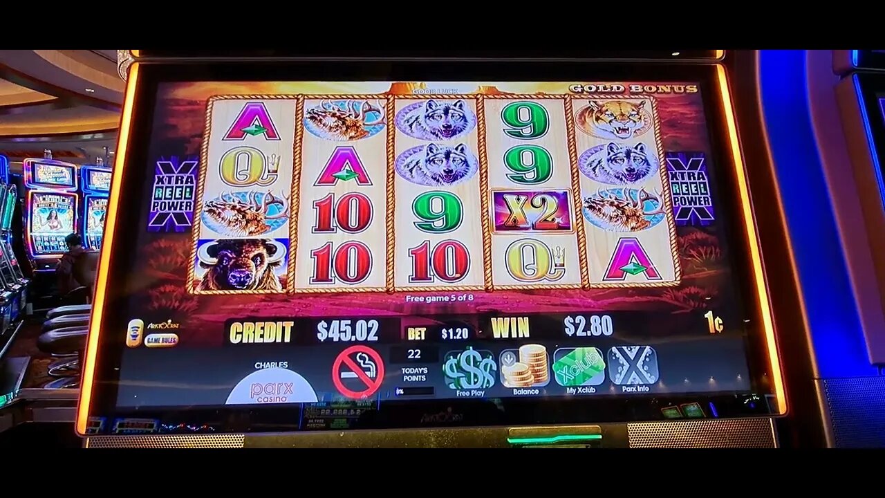 Buffalo Gold Collection Slot Bonus Parx Casino Pennsylvania. $1.20 Bet. 4K HD