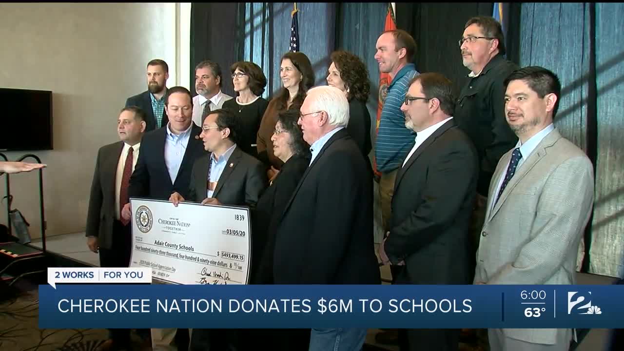 Cherokee Nation Donates $6M To Schools