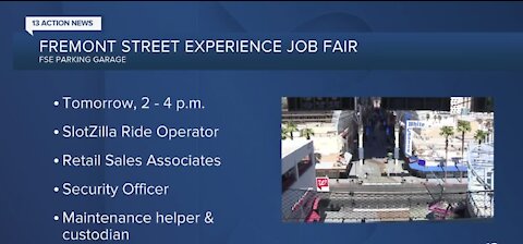 Fremont Street Experience job fair Thursday